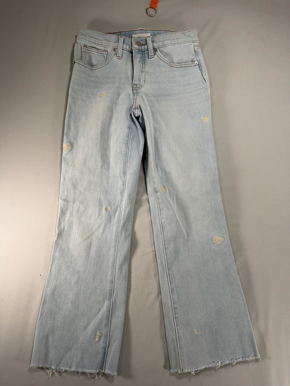 Women’s Lucky Brand Hayden Skinny Embroidered Daisies Blue Jeans Size 2/26 #881
